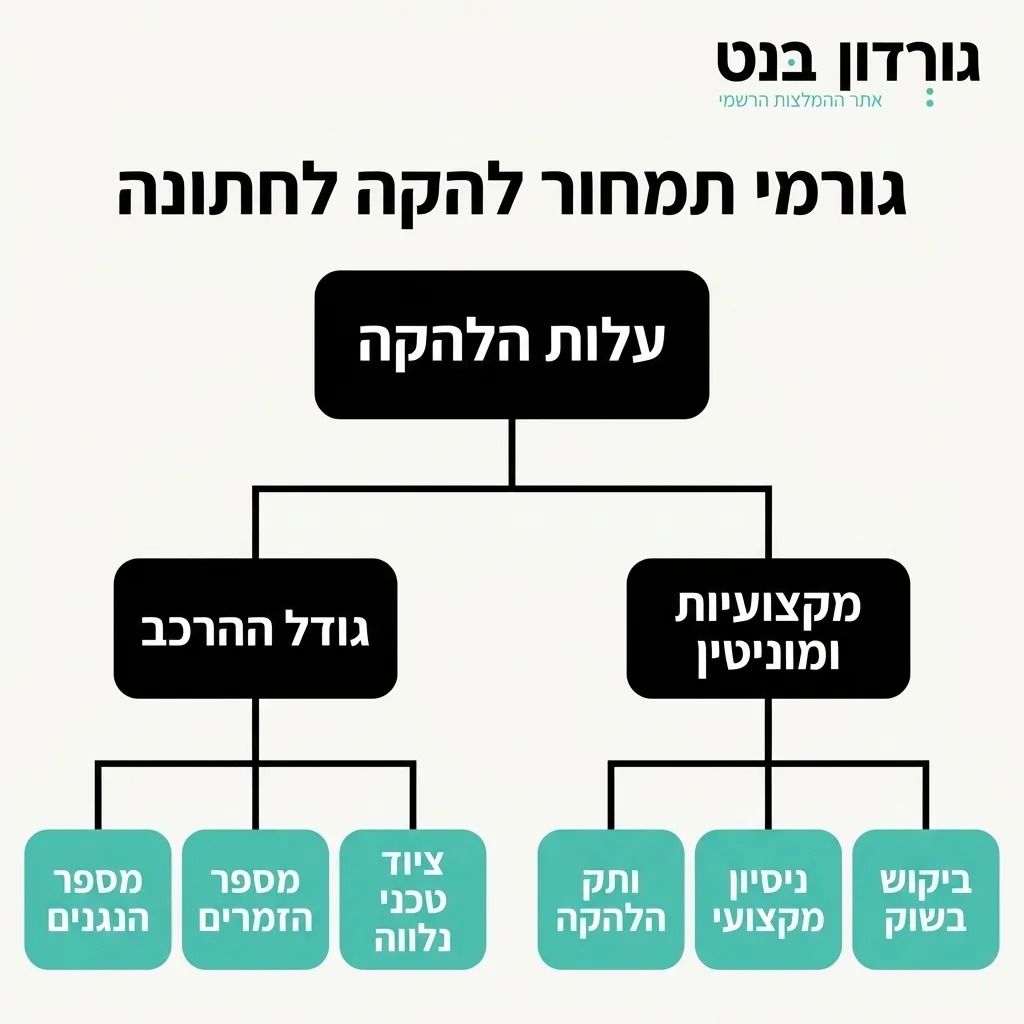 אינפוגרפיקה — גורמי תמחור להקה לחתונה: עלות הלהקה