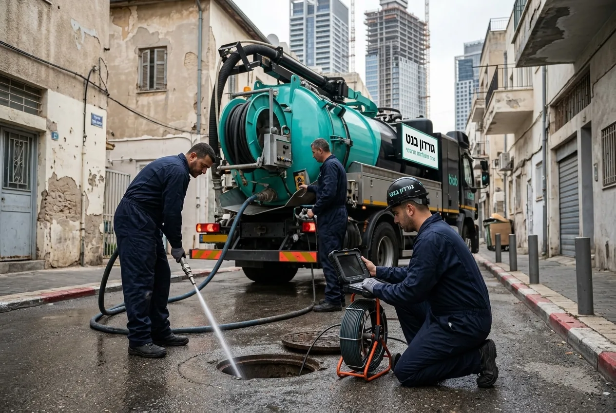 סתימות ביוב בתל אביב: למה תשתיות ישנות דורשות טיפול מקצועי
